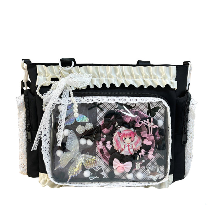 Decorative Character Print Handbag Bowlift
