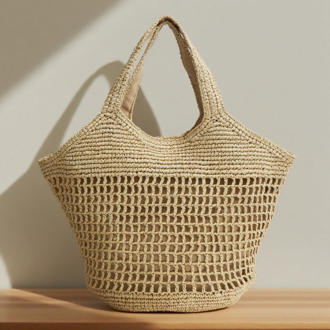 Spacious market bag made of natural material Bowlift