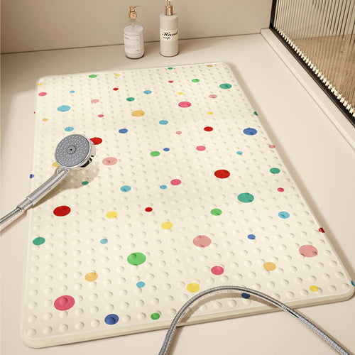 Anti-Slip Shower Mat with Colorful Dots