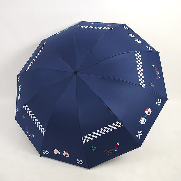 Women’s Folding Umbrella with Creative Animal Designs Bowlift