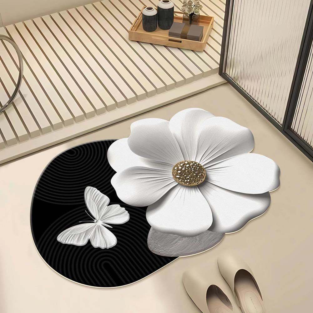 Decorative Floral Shaped Area Mat