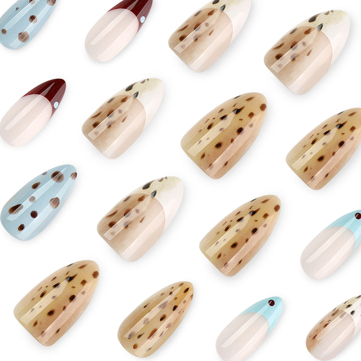Artful stiletto nails with modern animal motif Bowlift