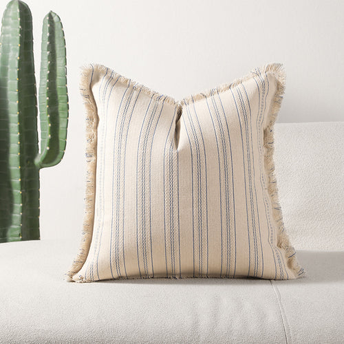 Rustic Striped Decorative Cushion
