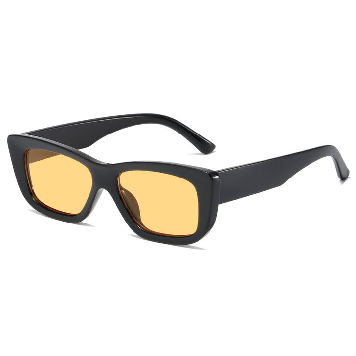Ladies fashionable sunglasses with rectangular frame Bowlift