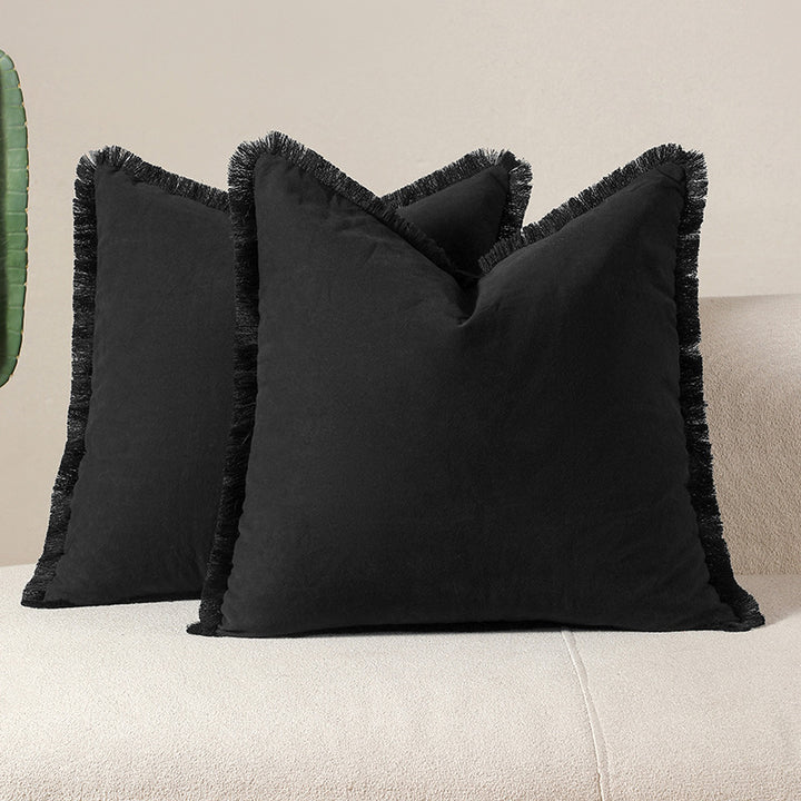 Fringed Decorative Throw Pillows