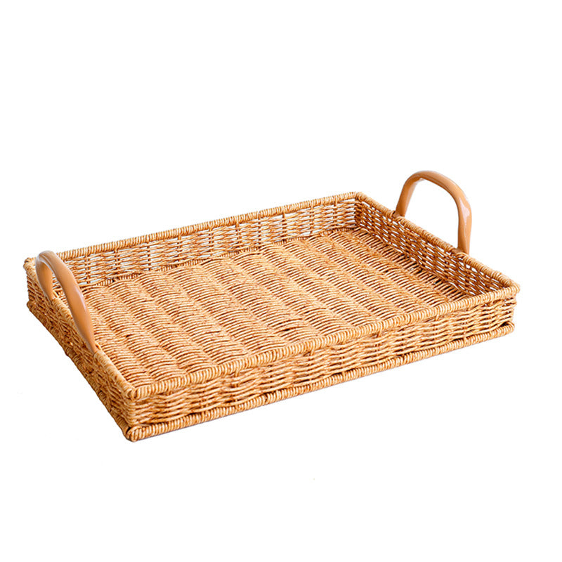 Woven Rectangular Serving Tray Bowlift
