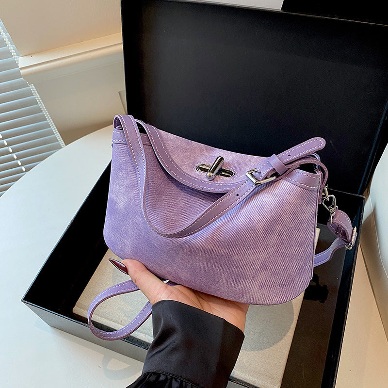 WoStylish Vintage Suede Hobo Bag Bowlift