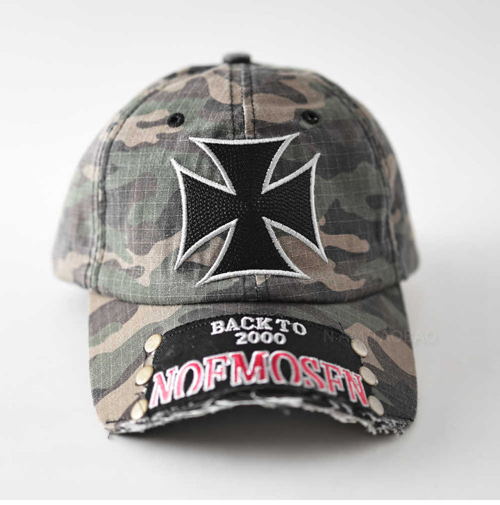Men's Distressed Vintage Graphic Cap Bowlift