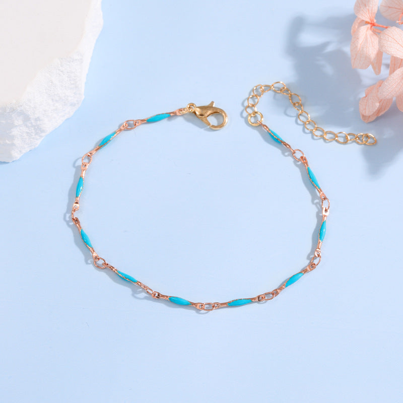 Elegant Adjustable Gemstone Chain Bracelet Bowlift