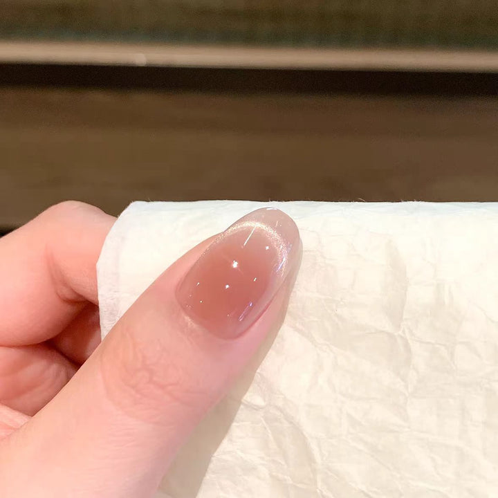 Artificial nails with elegant French tip design Bowlift