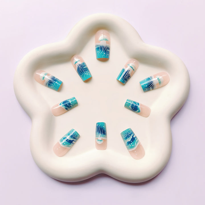 Underwater-Themed Nail Art Set Bowlift
