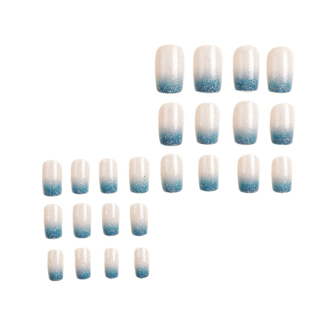 Ombre Glitter Press-On Nails Bowlift
