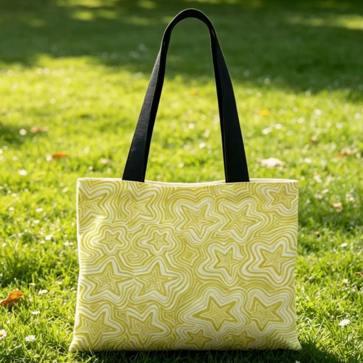 Stylish Star Patterned Tote Bag