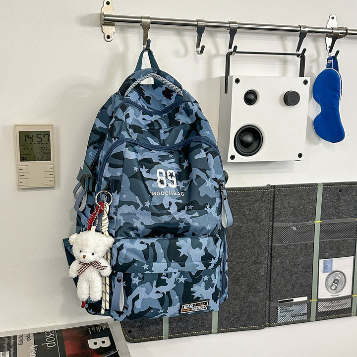 Multi-Functional Urban Camo School Backpack