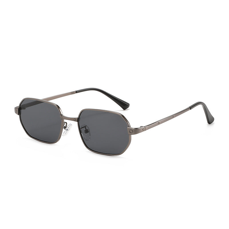 Geometric Metal Frame Sunglasses Bowlift