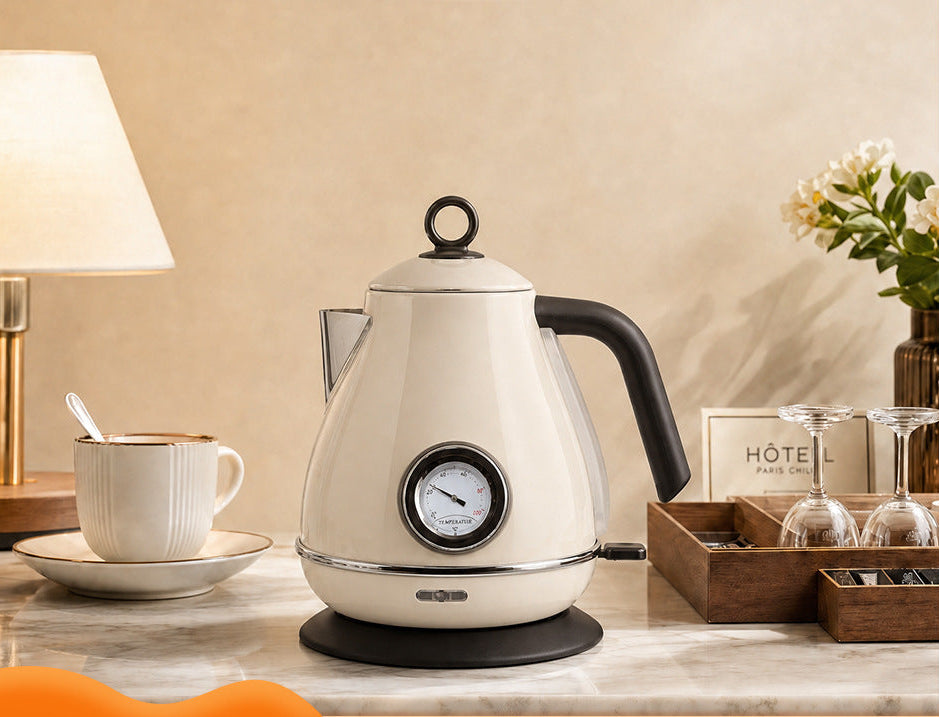 Retro Style Electric Kettle Bowlift