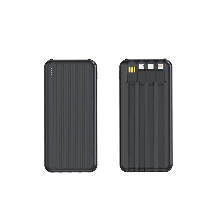 Powerbank with Integrated Charging Cables and High-Speed Charging Function Bowlift