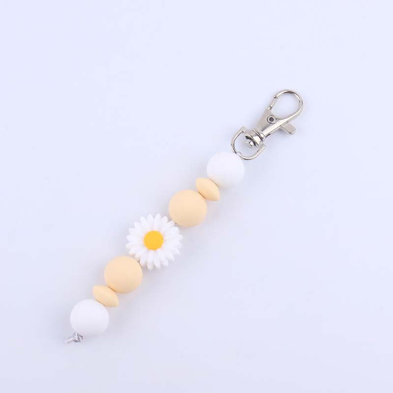 Decorative Silicone Beaded Keychain Holder Bowlift