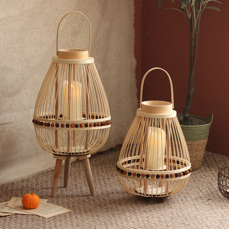 Handcrafted lantern made from natural materials Bowlift