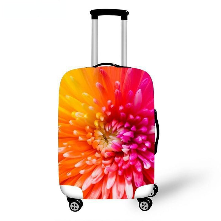 Women's hard shell suitcase with diverse floral design Bowlift