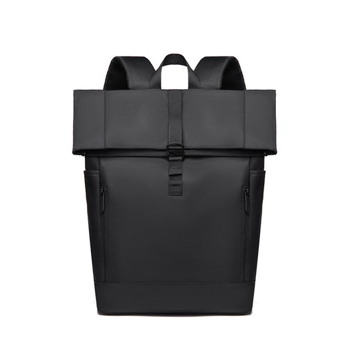 Urban Backpack with Modern Fold Closure and Versatile Compartments Bowlift