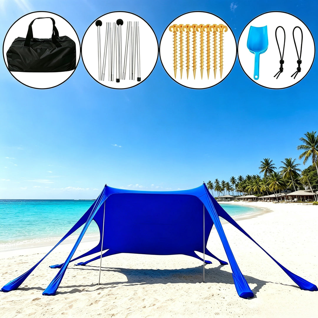 Portable Beach Shade Canopy Bowlift