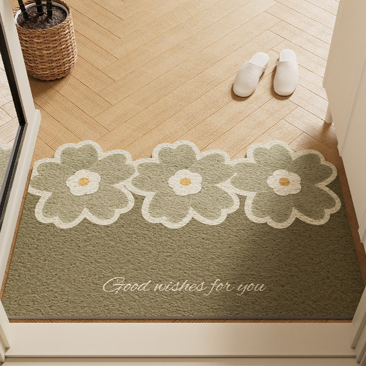 Floral Welcome Doormat