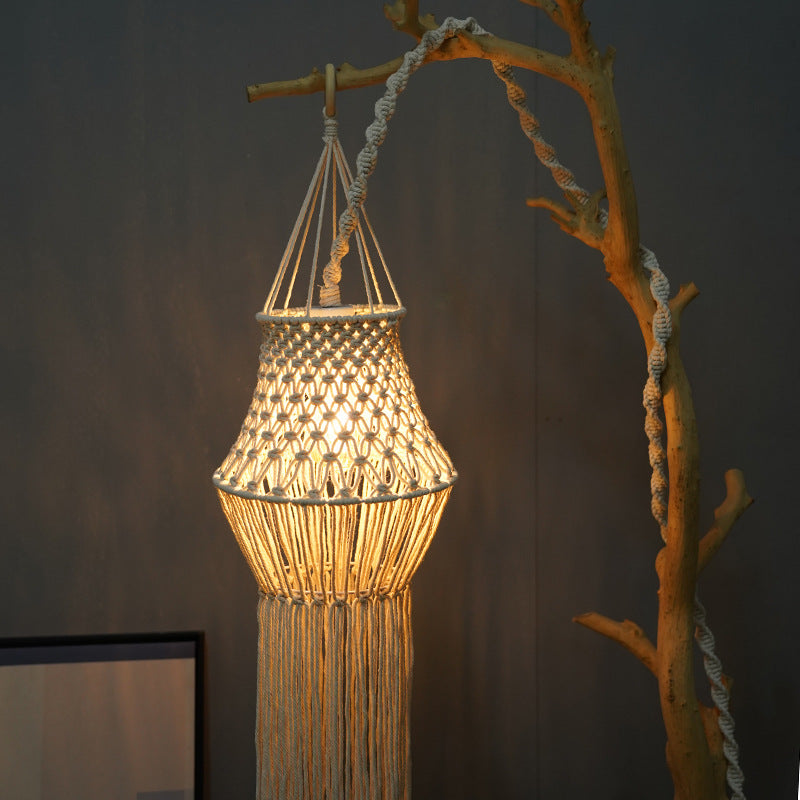 Macramé Pendant Light Shade Bowlift