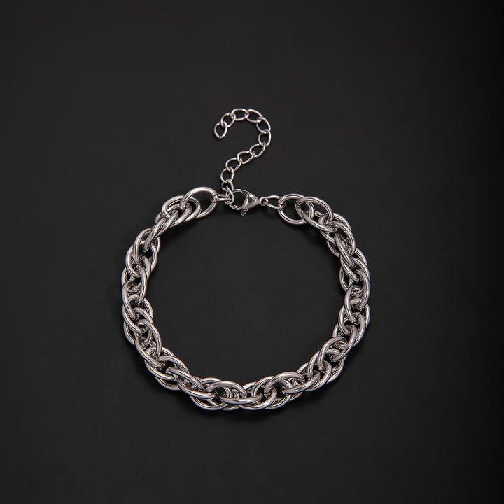 Interlaced Metal Link Bracelet Bowlift
