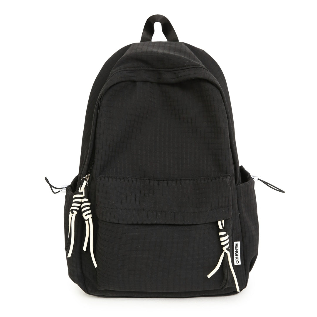 Versatile Lightweight Grid Pattern School Backpack Bowlift