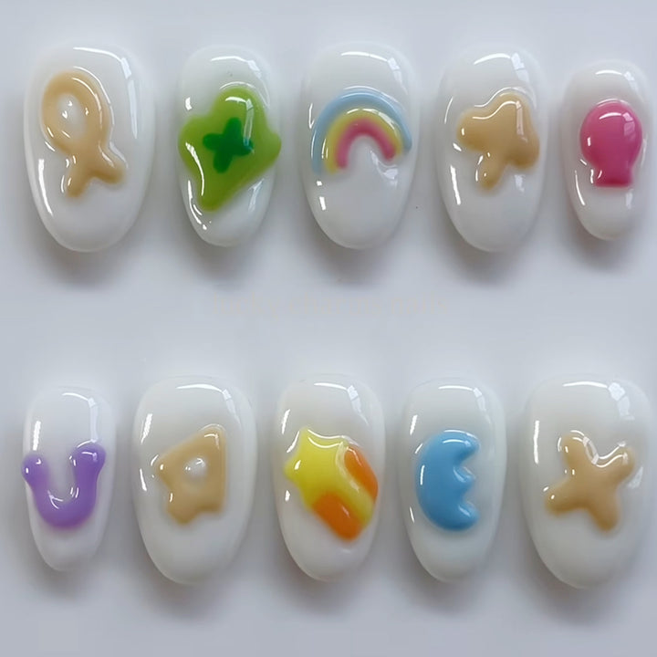 Thematic Artisan Press-On Nail Set Bowlift