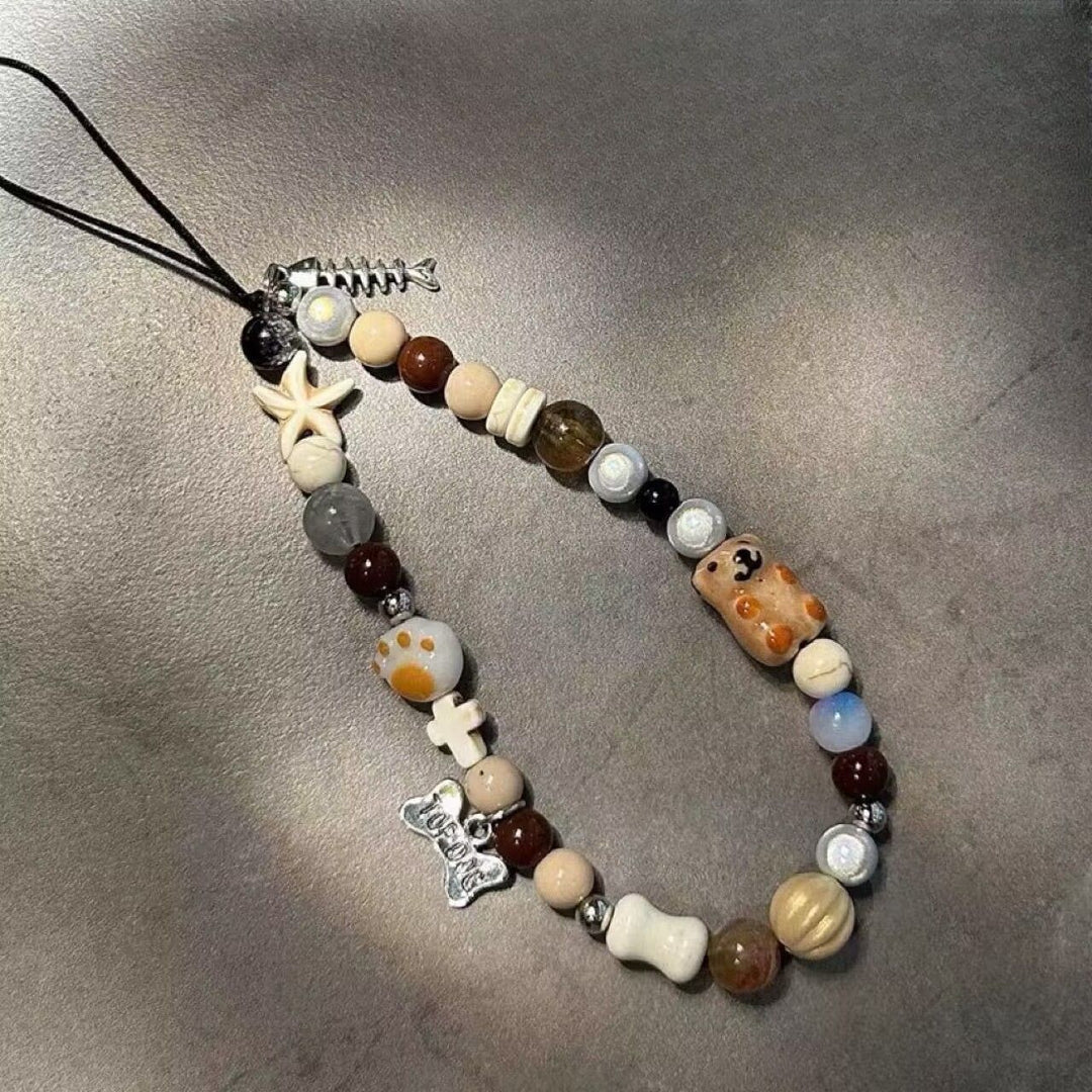 Handcrafted Animal-Themed Beaded Necklace Bowlift