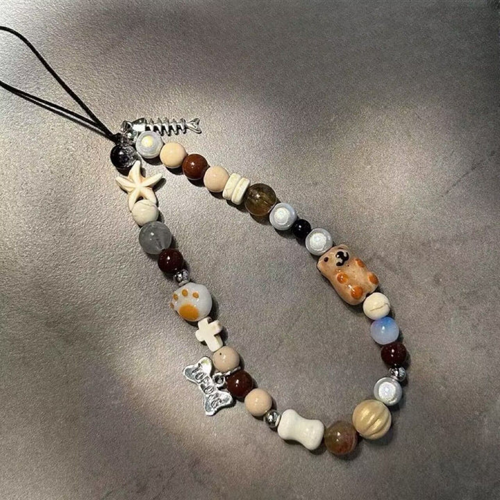 Handcrafted Animal-Themed Beaded Necklace Bowlift
