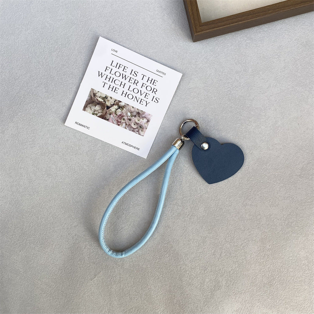 Leather Heart Keychain Bowlift