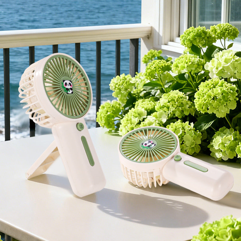 Women's Portable Mini Hand Fan in Creative Panda Design Bowlift