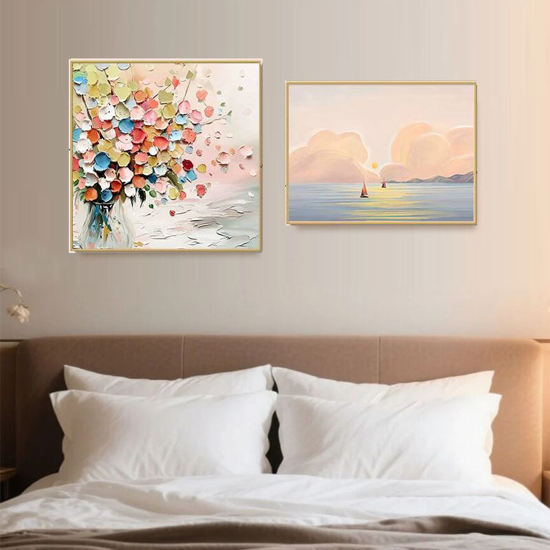 Elegant Floral Relief Wall Decor