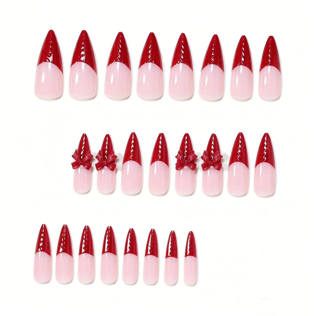 Artistic Stiletto Press-On Nail Tips Bowlift
