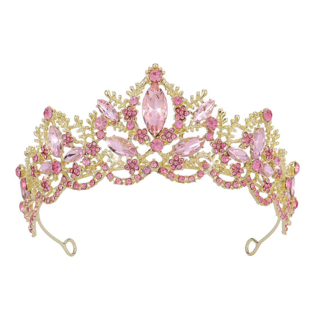 Ladies Glamorous Tiara with Sparkling Crystal Decorations Bowlift