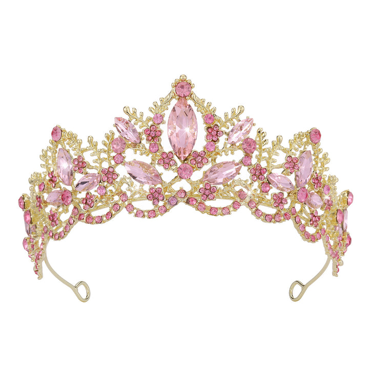 Ladies Glamorous Tiara with Sparkling Crystal Decorations Bowlift