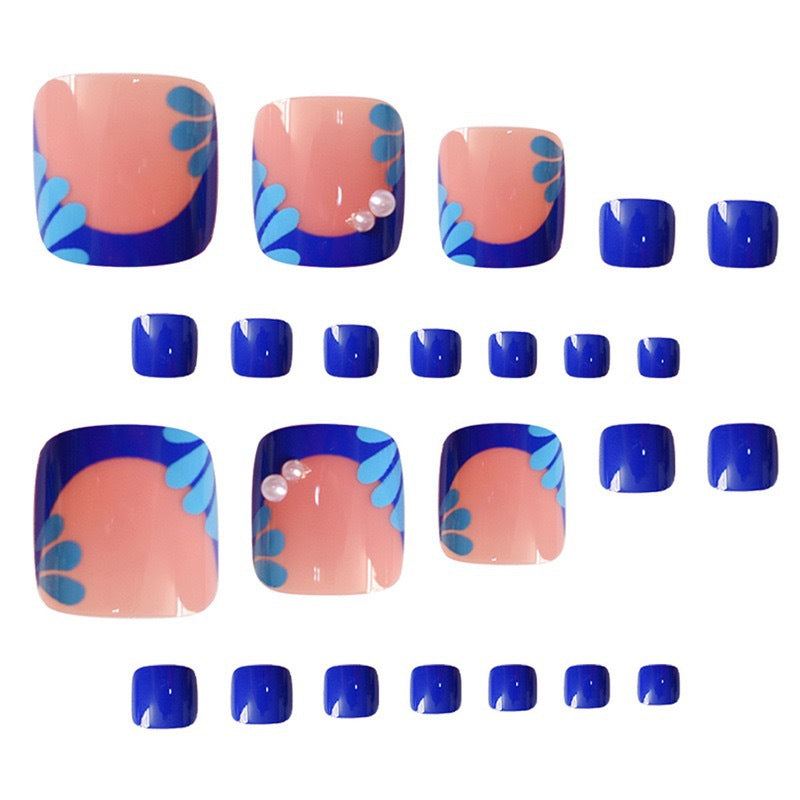 Decorative Gel Toe Nail Art Bowlift