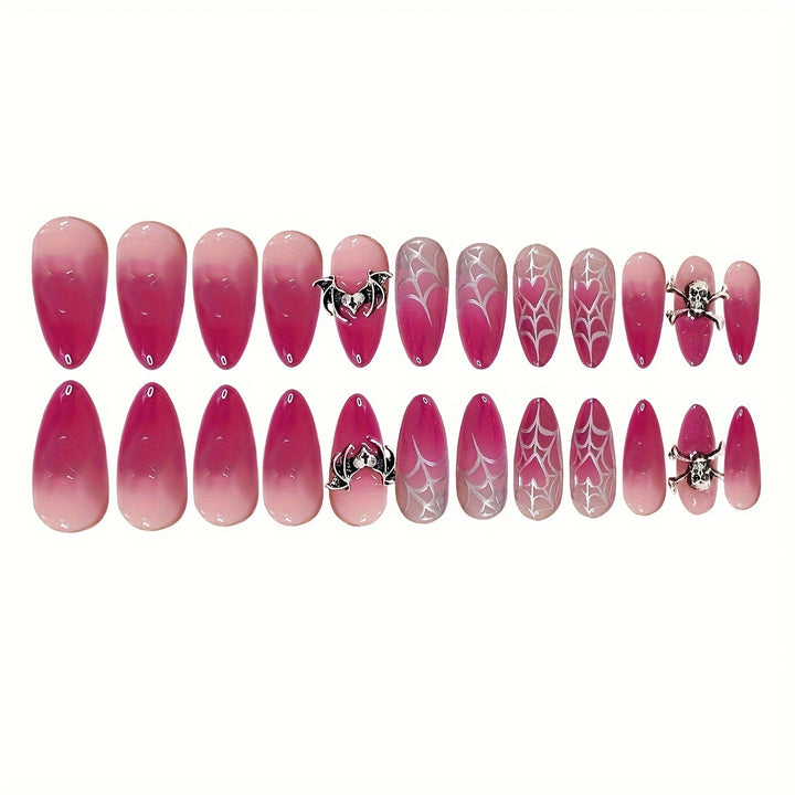 Halloween-Inspired Gothic Press-On Nail Set Bowlift