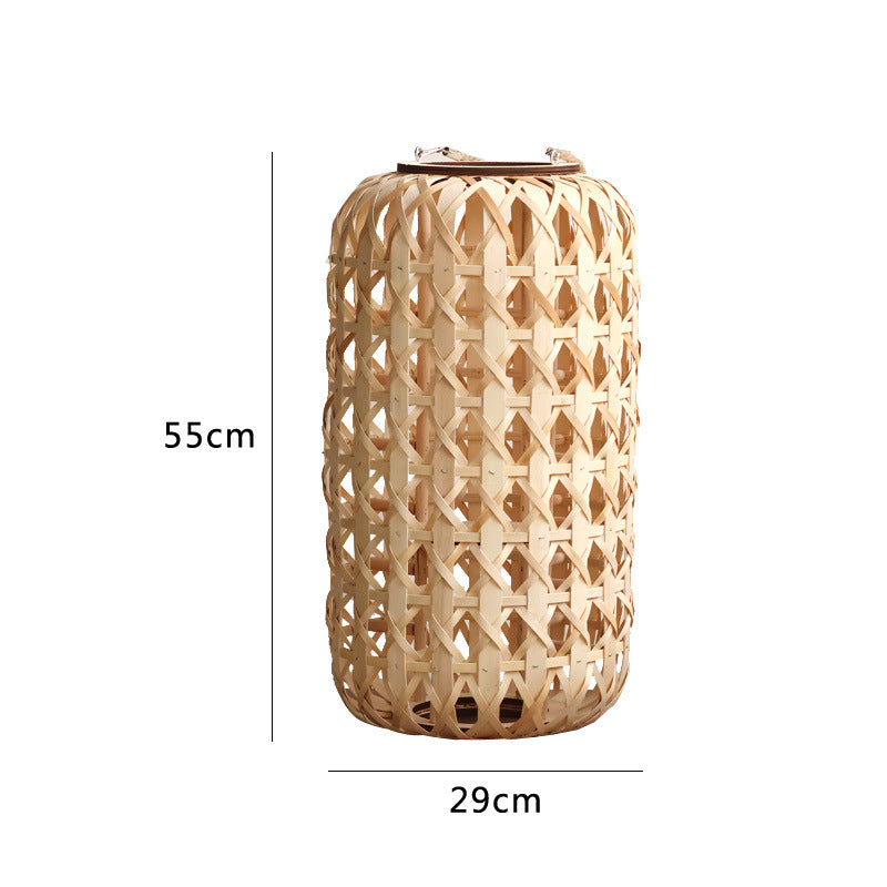 Elegant lantern made of handwoven natural material Bowlift