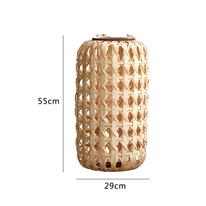 Elegant lantern made of handwoven natural material Bowlift