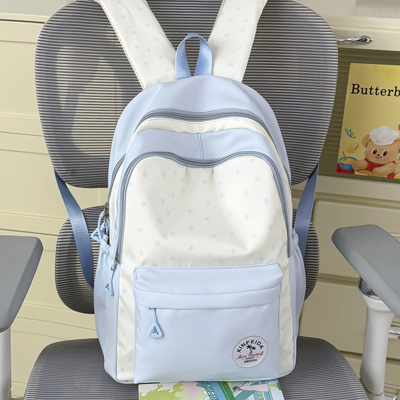 Fun and Functional Star-Patterned Backpack