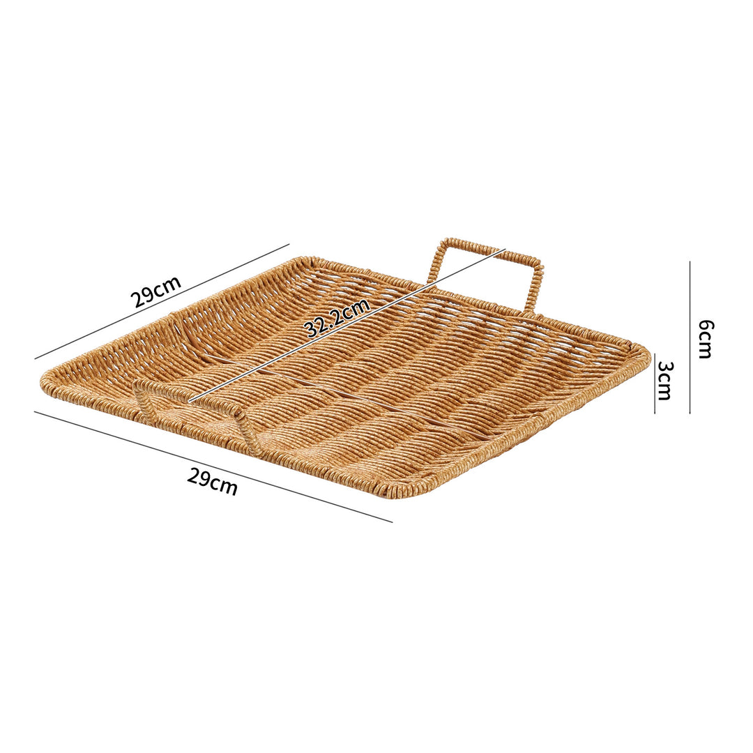 Handwoven Decorative Serving Basket Bowlift