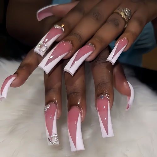 Elegant Sculpted Press-On Nail Set Bowlift