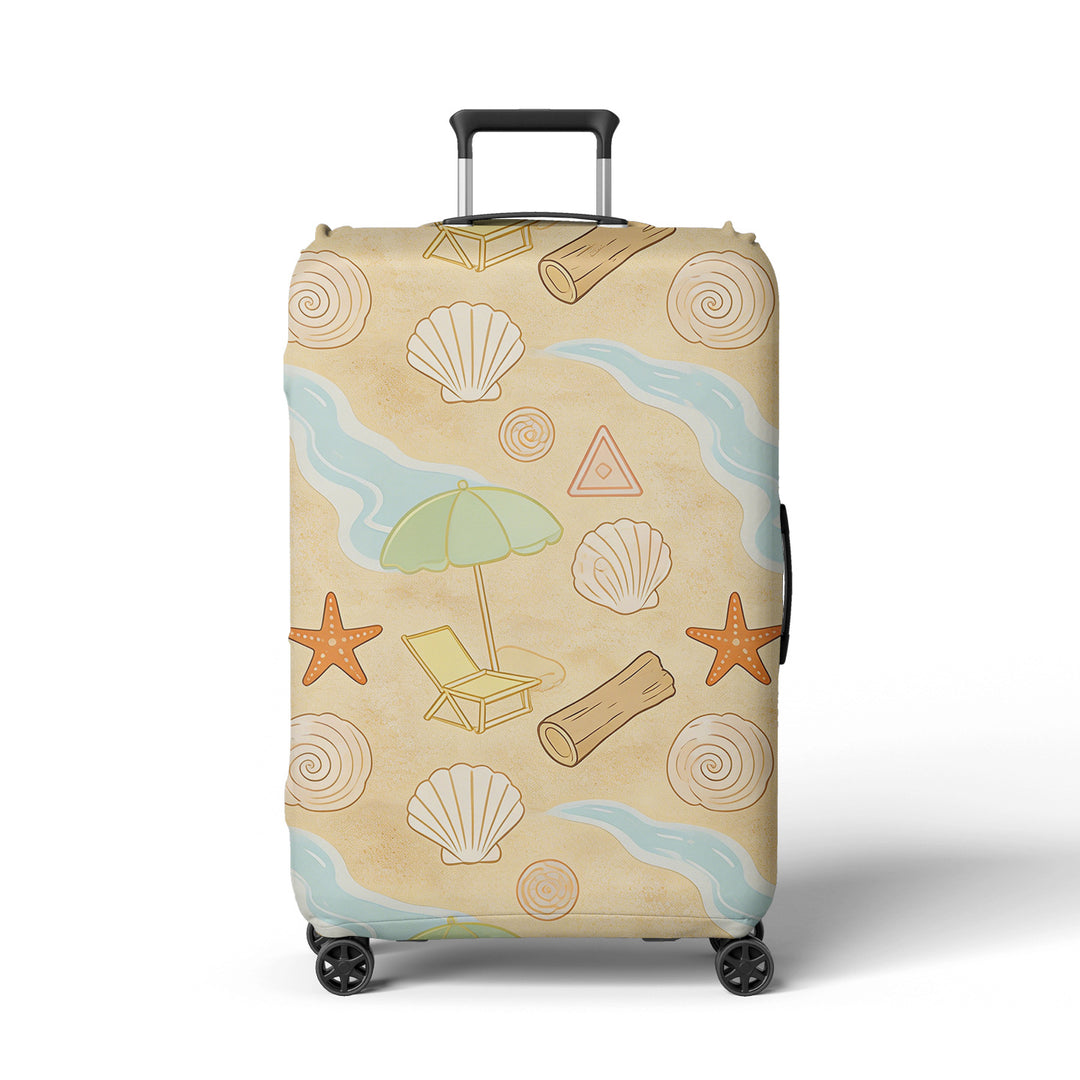 Women's suitcase cover with beach motif Bowlift