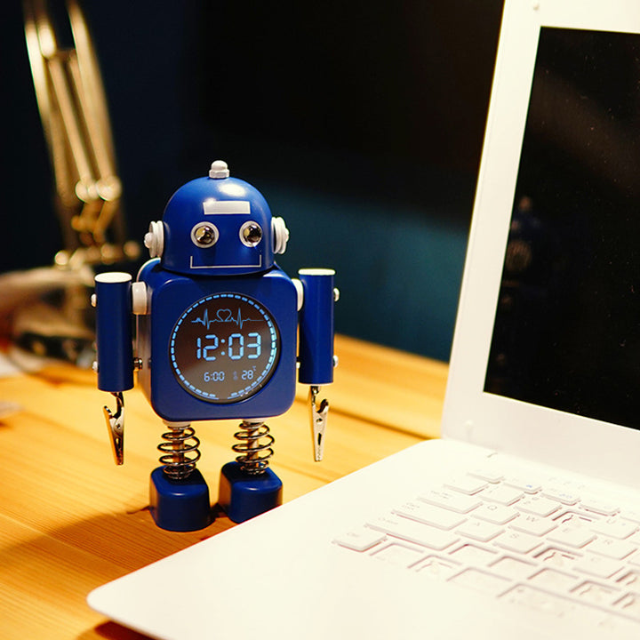 Digital Robot Alarm Clock Bowlift