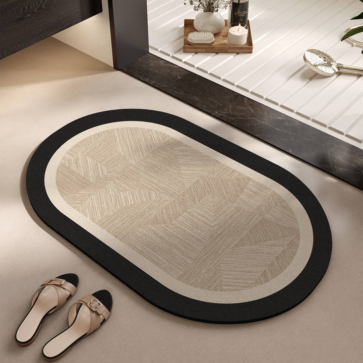 Elegant Woven Bath Mat Bowlift