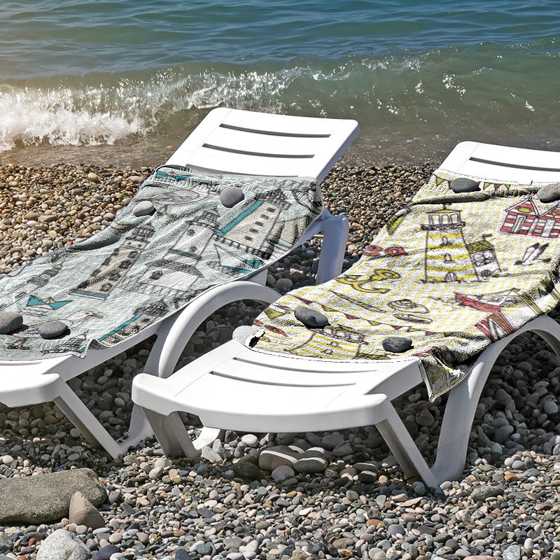 Beach towel made of skin-friendly microfiber with a creative pattern mix Bowlift